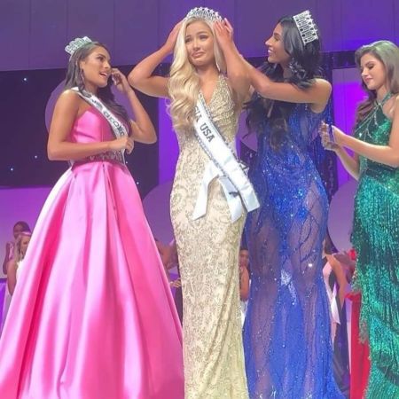Katerina Rozmajzl being crowned Miss Georgia USA 2019