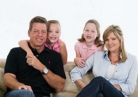 Jordan Ashley Aikman with her parents and sister