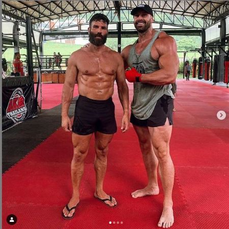 Bradley Martyn with social media star Dan Bilzerian