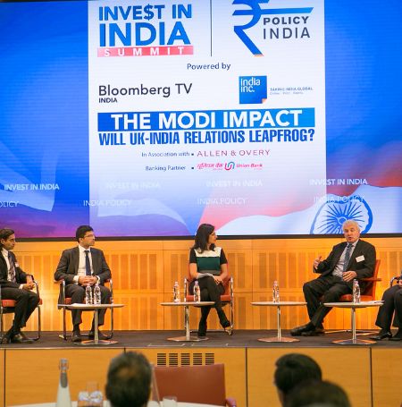 Aabha with Sanjeev Dhuna, Nikhil Rathi, and Kim Hayward (left to right) at the Policy India Summit 2015

Image Source: Flickr