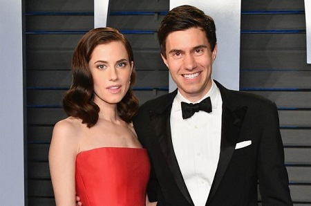 Allison Williams and husband Rick Van Veen 
