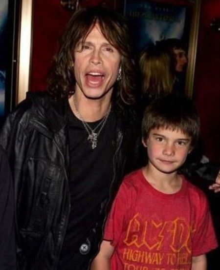 Taj Monroe Tallarico is the son of Aerosmith lead singer Stevn Tyler

Image Source: Pinterest