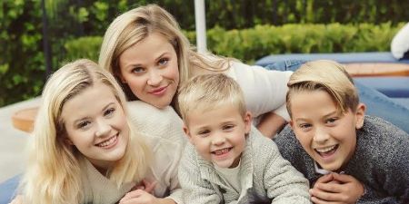 Reese Witherspoon with her three children