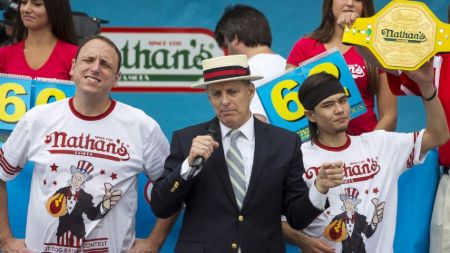 Matt Stonie dethroning the eight-time defending champion, Joey Chestnut, at the 2015 Nathan's Hot Dog Eating Contest