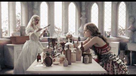 Mia as Alice in Alice in Wonderland alongside Anne Hathaway

Image Source: Pinterest