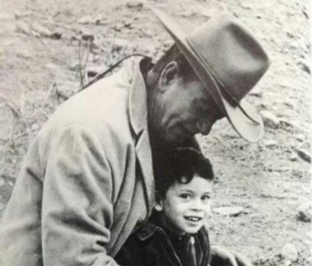 Ethan Wayne and his father, John Wayne