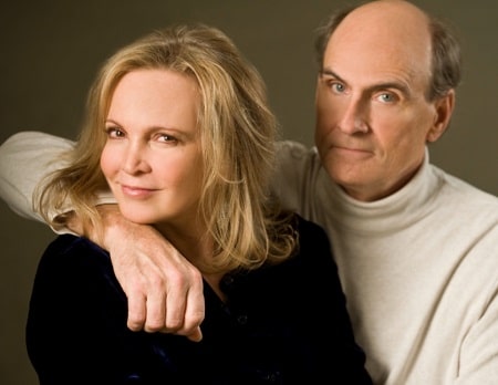 James Taylor with his current wife, Caroline Smedvig