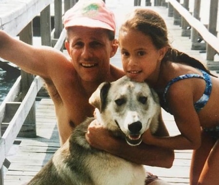 Charly Arnolt's dad and dog