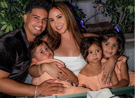 Catherine Paiz with her family